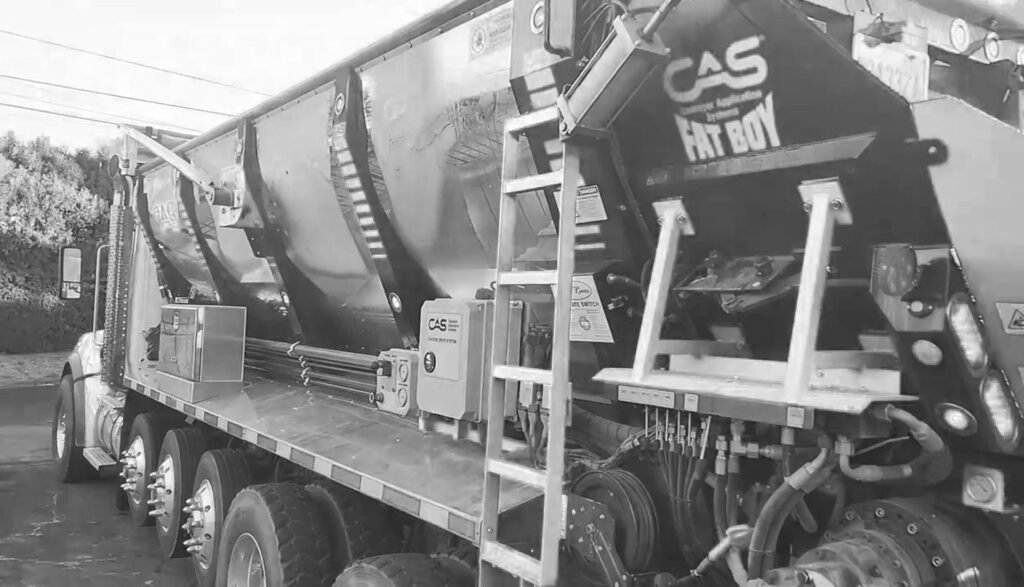 gravel pumping blowing truck